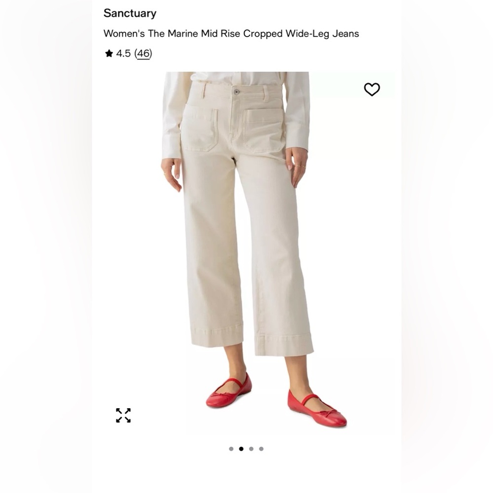 Sanctuary Women's White Cropped Jeans